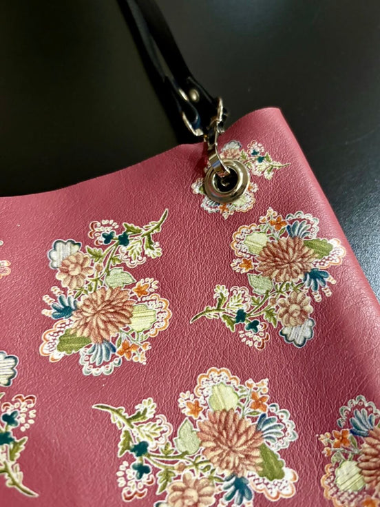 Soft Tote Midi "Sunset garden"