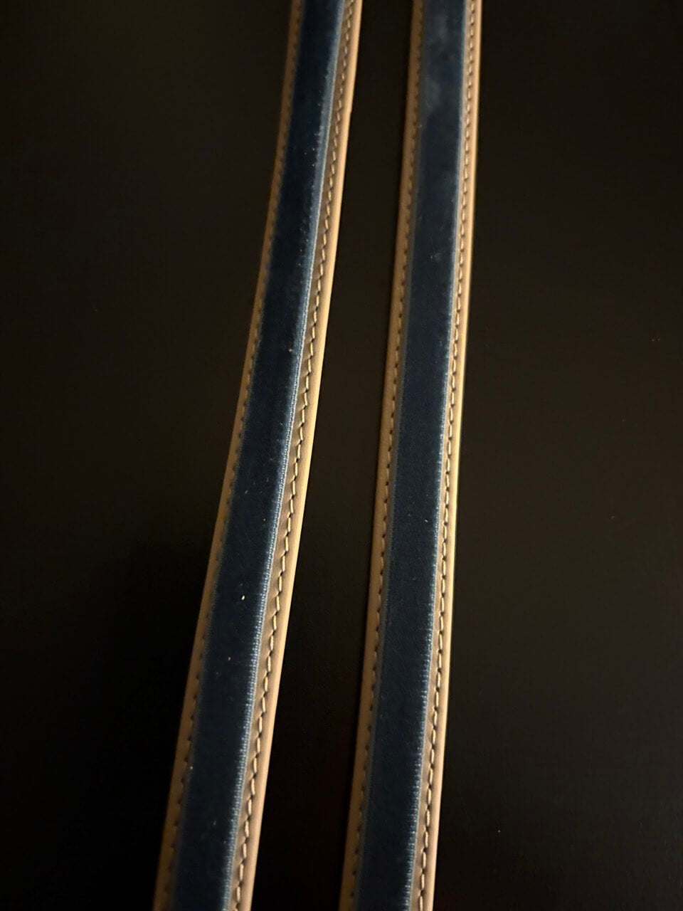Tracolla velluto Ocean blu