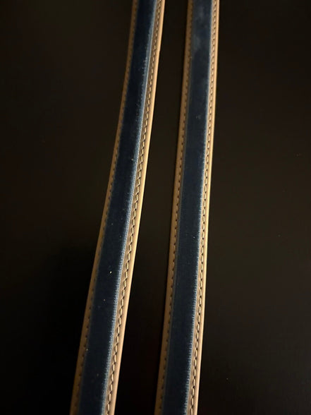 Tracolla velluto Ocean blu